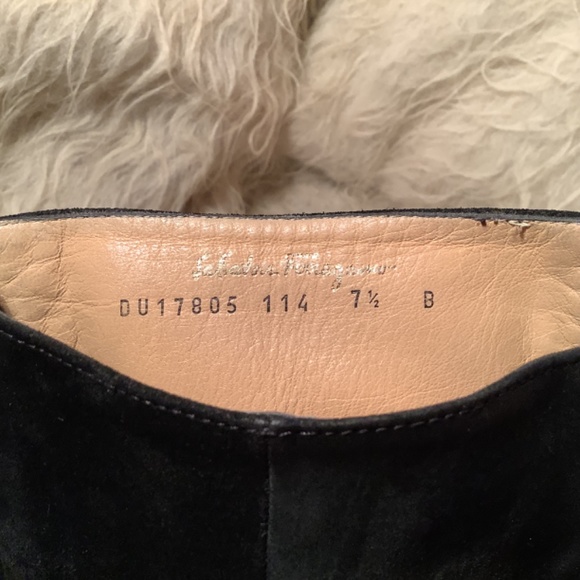 Salvatore Ferragamo Black Suede Boots - Picture 8 of 11
